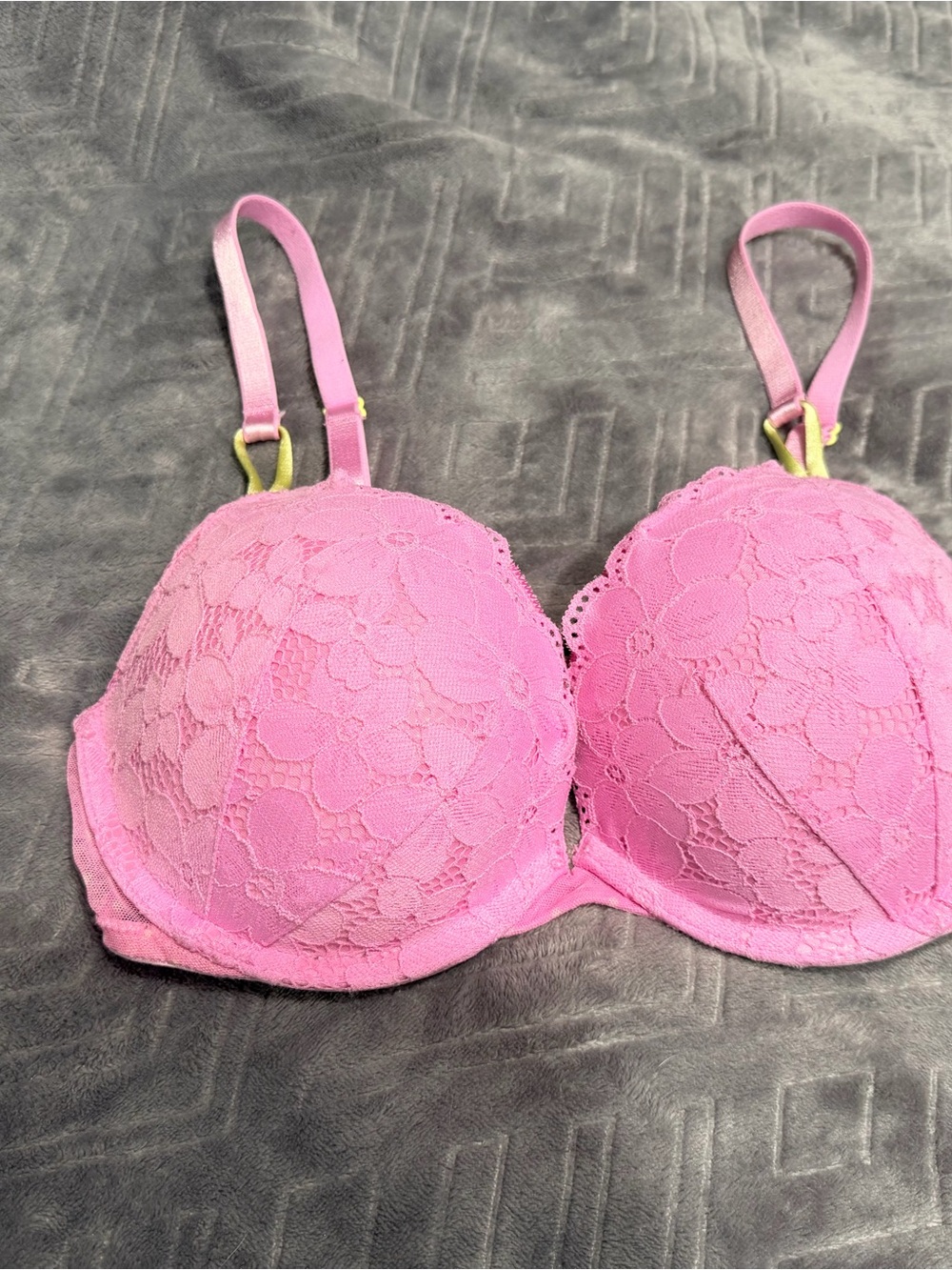 Victoria's Secret Pink Lace Demi Push-Up Bra